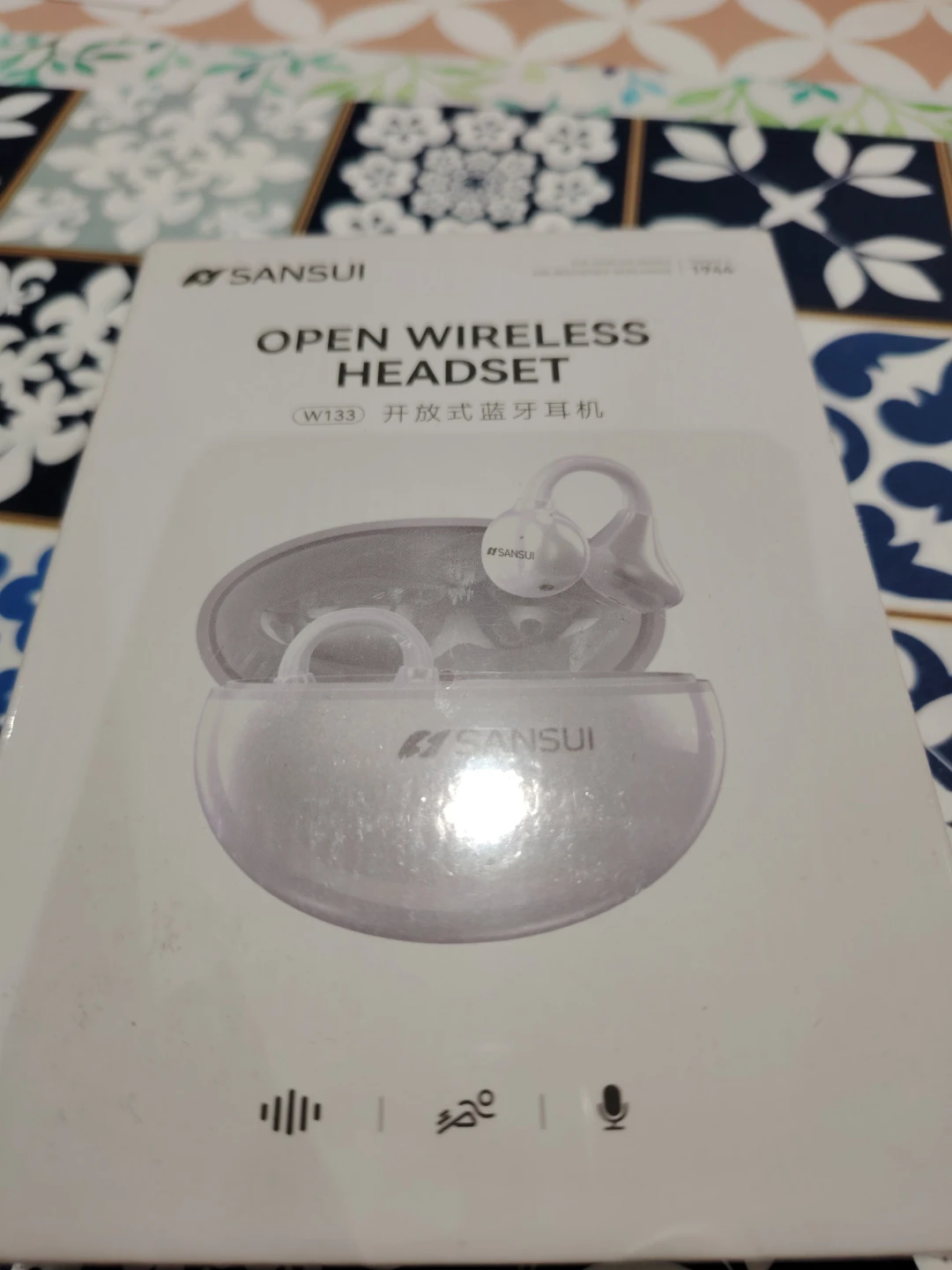 SANSUI Open Wireless Headset W133 - Black