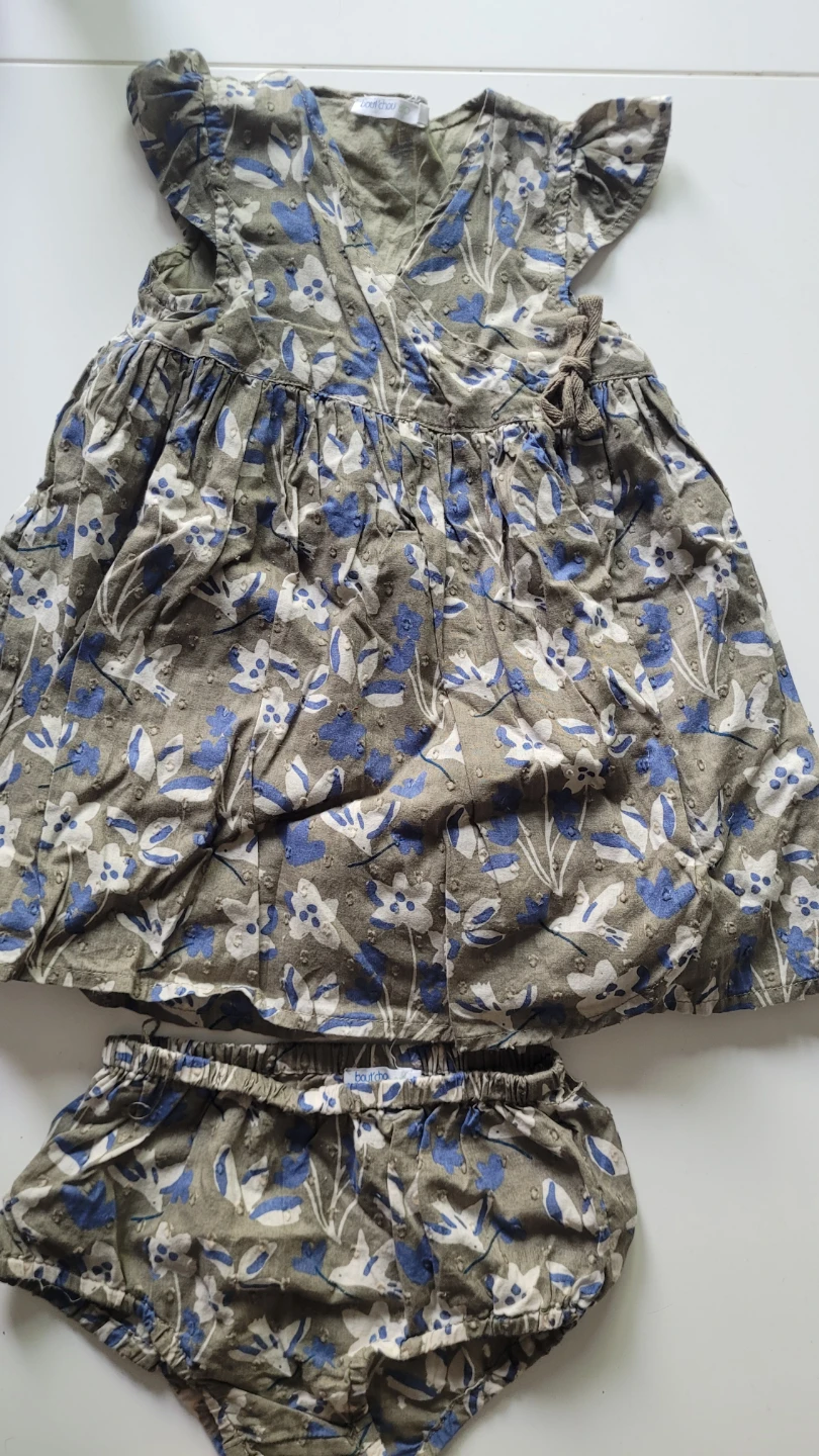 12 MBout'chou Baby Dress and Bloomer Set