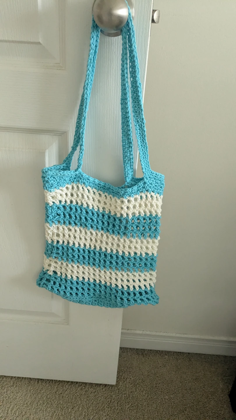 Handmade crochet tote bag