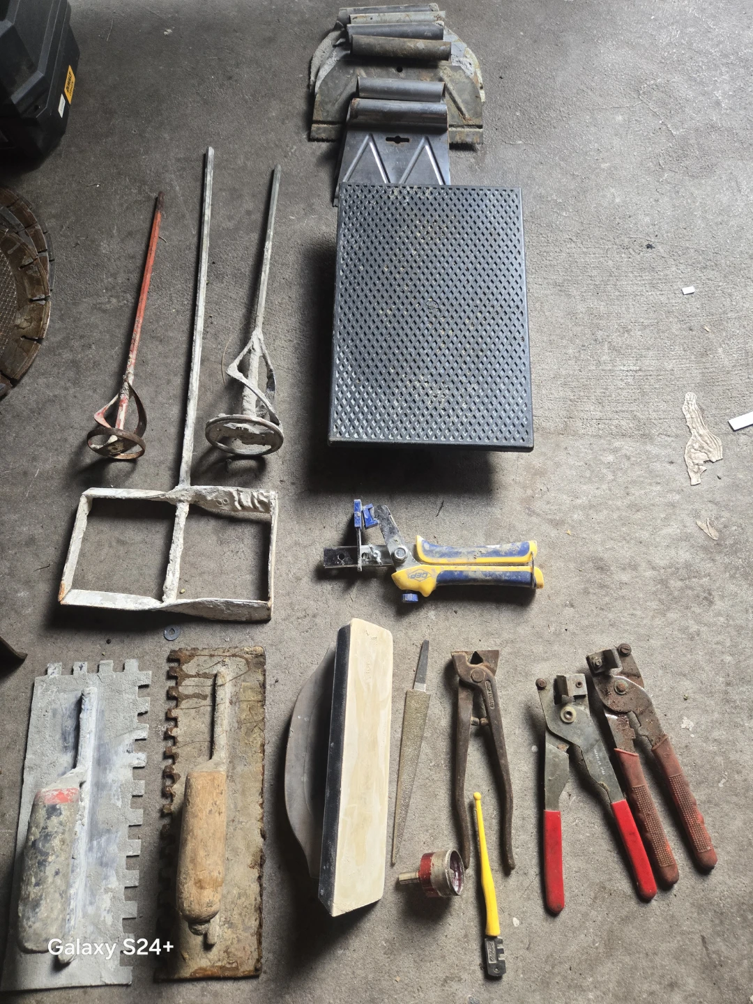 Assorted Tile Setting and Grouting Tools