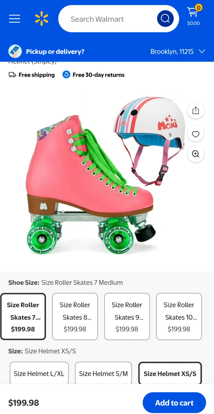 Adult/ Kids Size Adjustable Roller Skates + Sports Helmet - photo 2