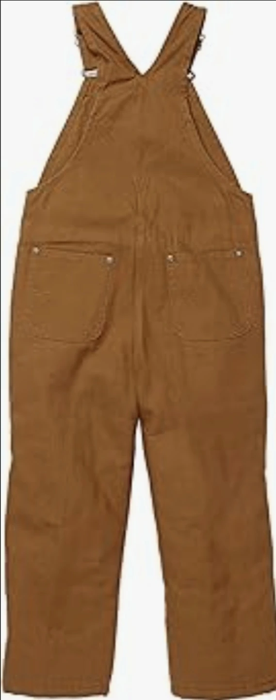 Carhartt Kids' Unisex Loose Fit Canvas Bib Overalls Size:7 - photo 2