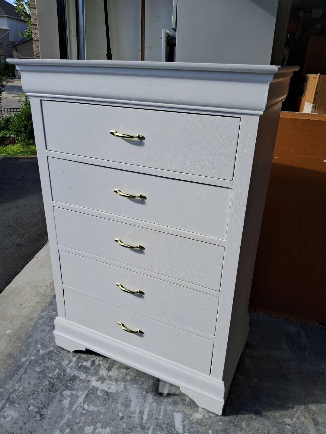White 5-Drawer Dresser
