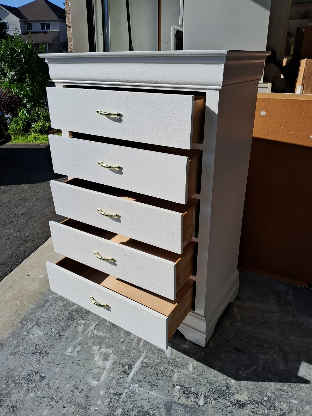 White 5-Drawer Dresser - photo 2