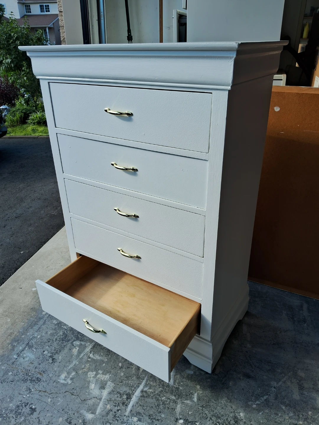 White 5-Drawer Dresser - photo 4