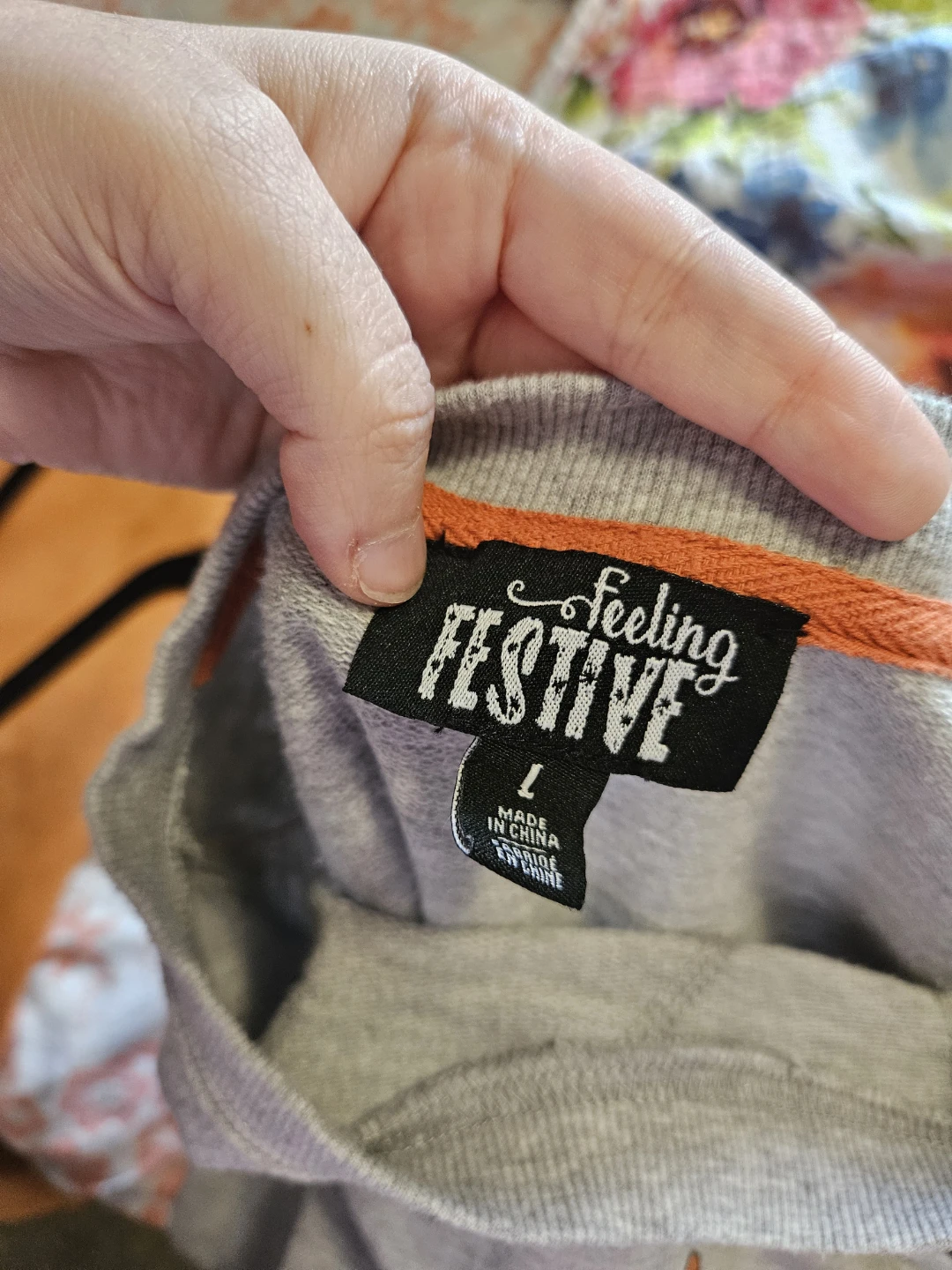 Feeling Festive "Here for the Boos" Ghost Graphic Sweater - photo 2