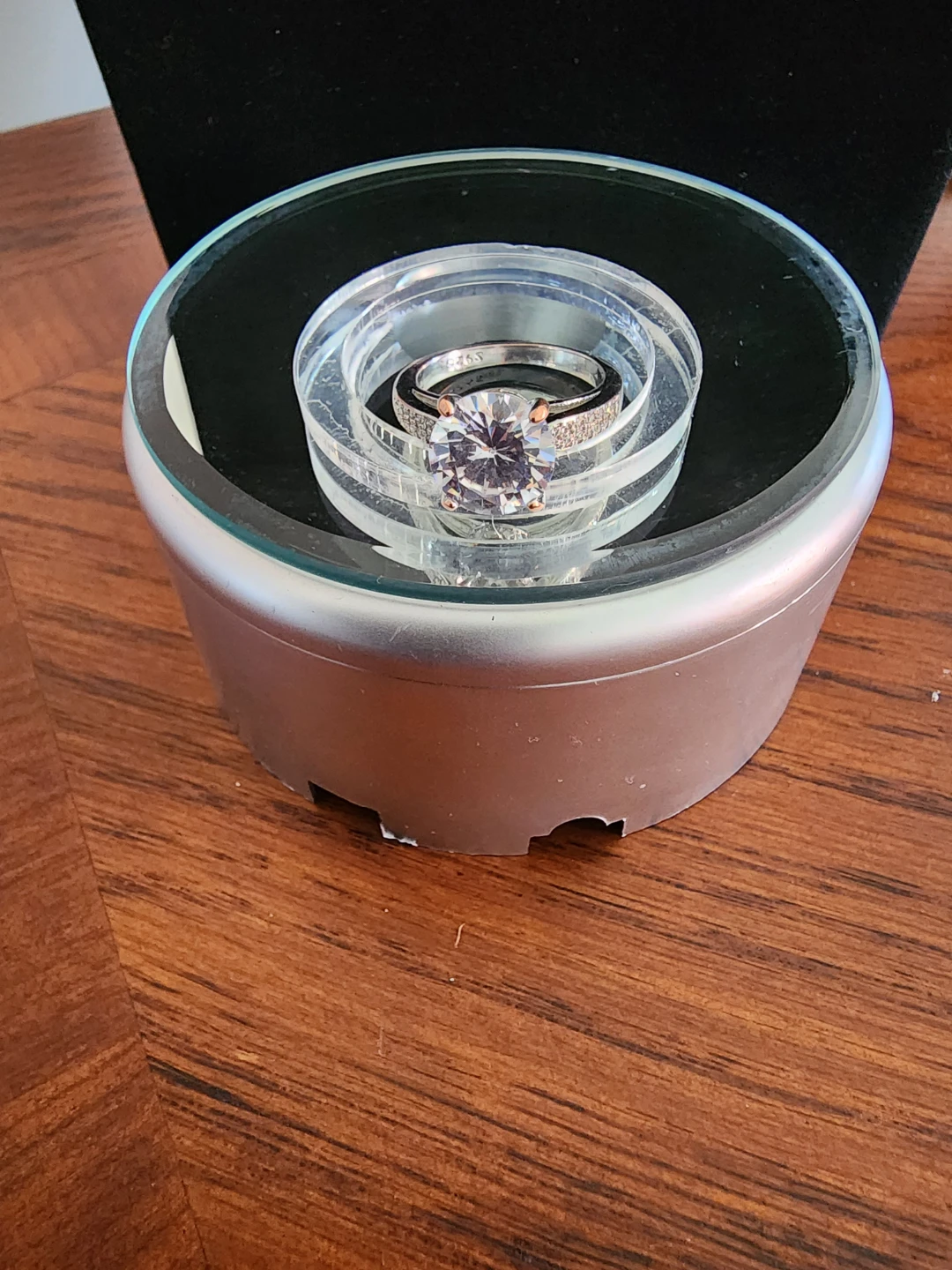 Sparkling CZ Engagement Ring