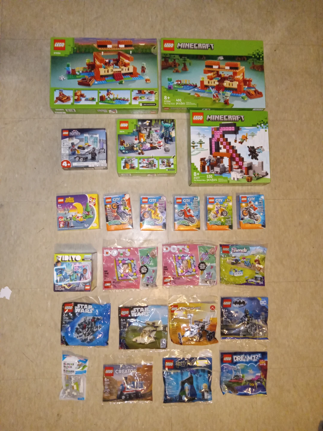 brand new Assorted LEGO Sets - Minecraft, City, Star Wars & More