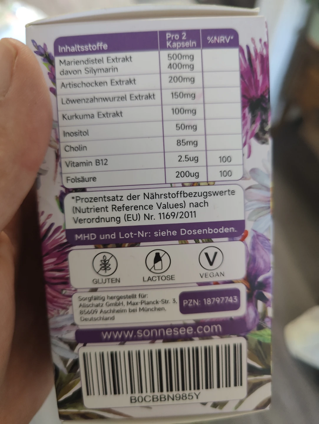 Sonnensee Leber Komplex silymarin 120 Capsules - photo 3