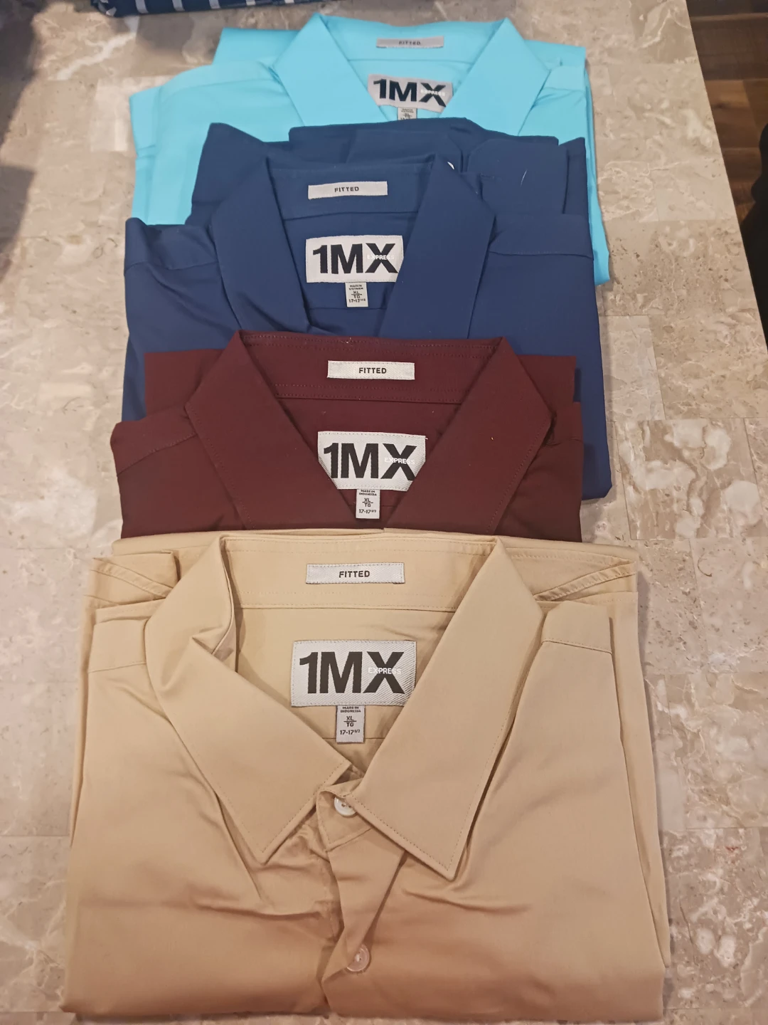 4 1MX Fitted Dress Shirts XL