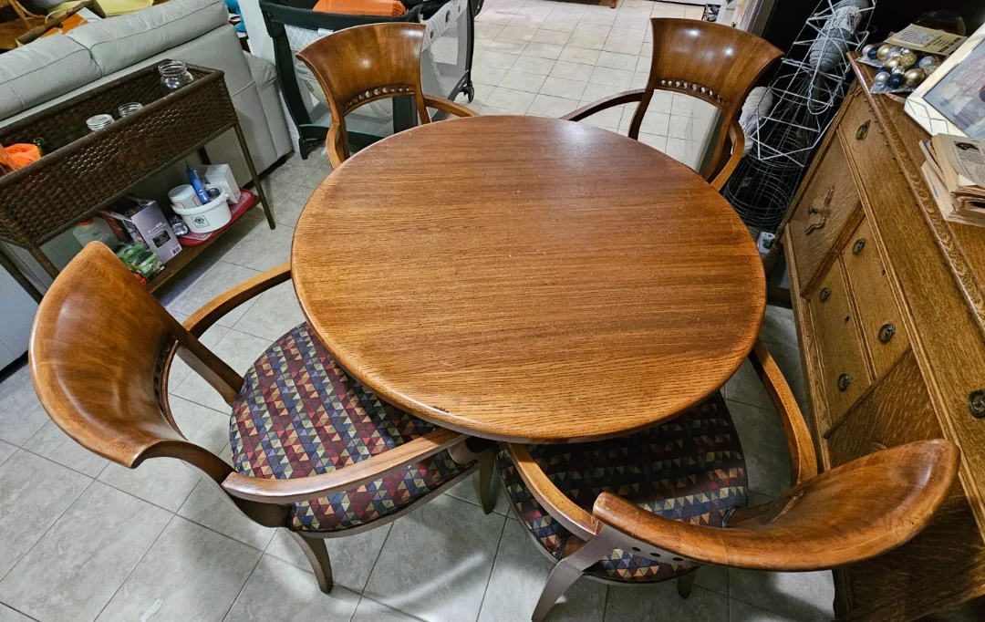 Wooden Dining Table and Chairs Set