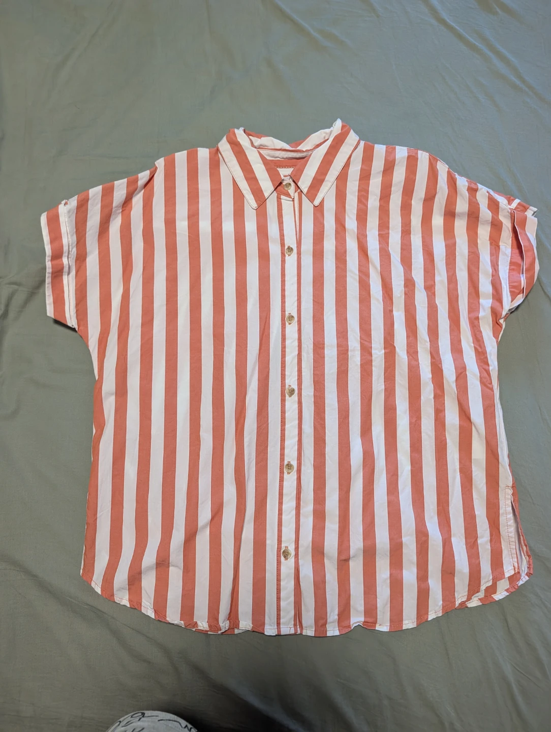 Women's Striped Button-Up Shirt