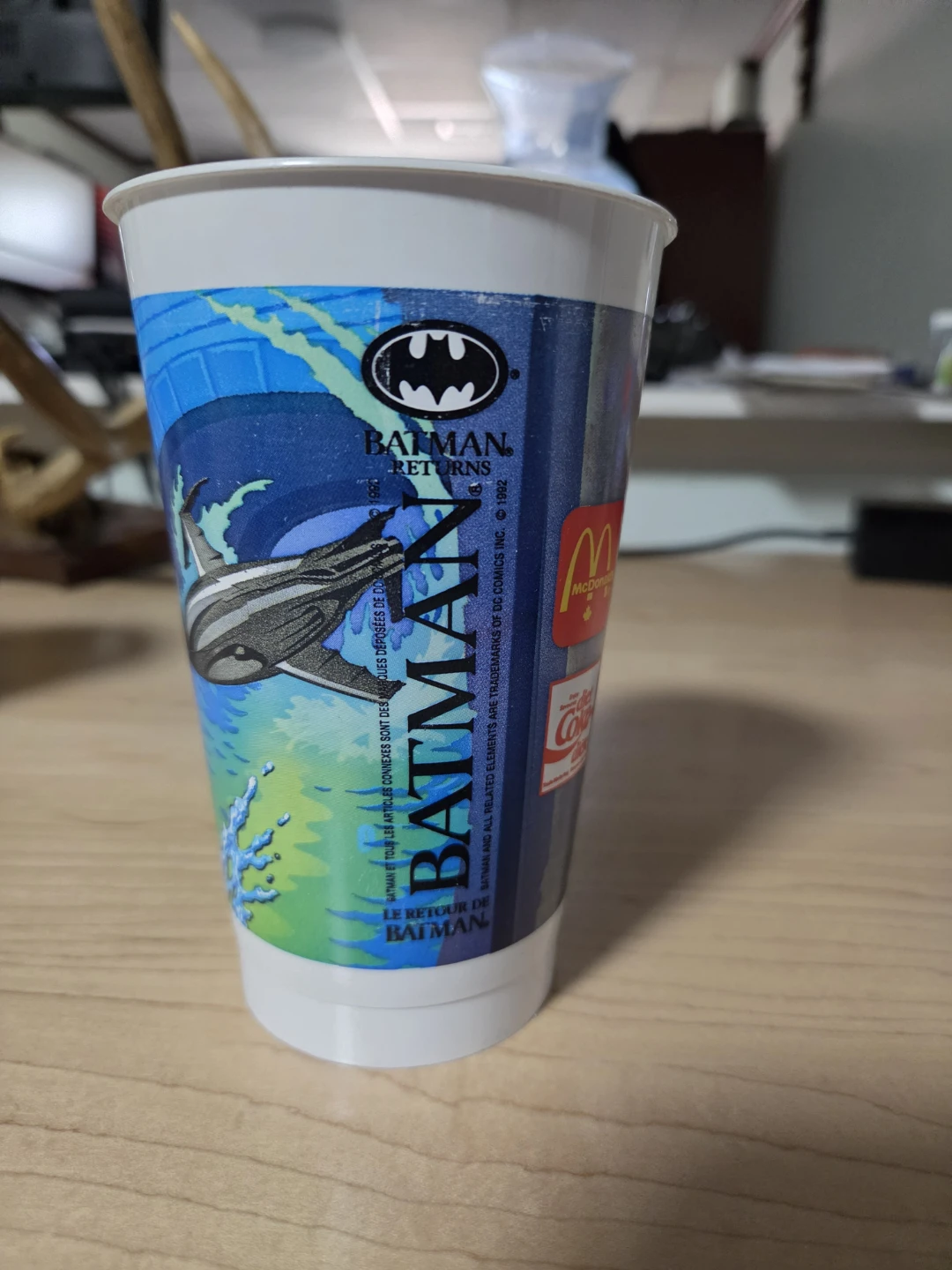 McDonald's Batman Returns Batman Cup - photo 4