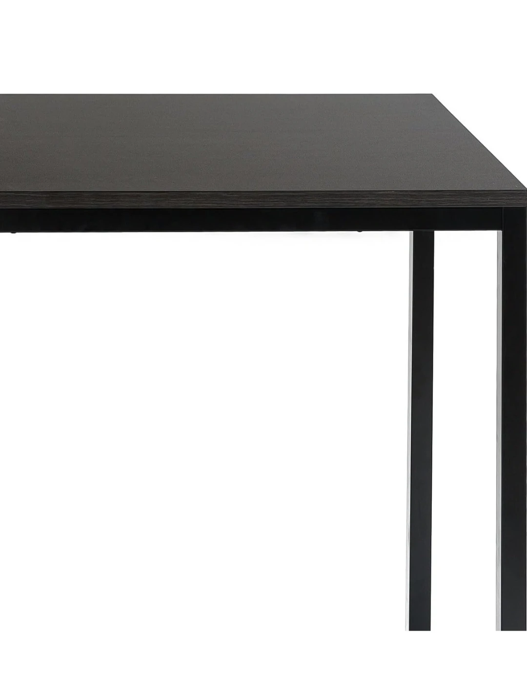Dark Wood and Black Metal Desk - photo 3