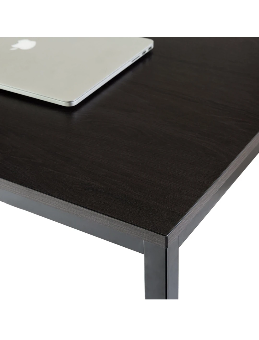 Dark Wood and Black Metal Desk - photo 4