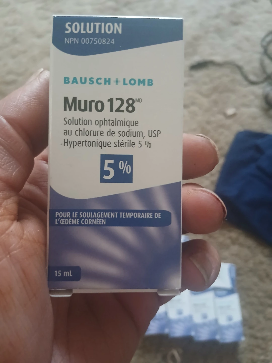 Bausch + Lomb Muro 128 Sterile Hypertonic Solution 5% 15ml