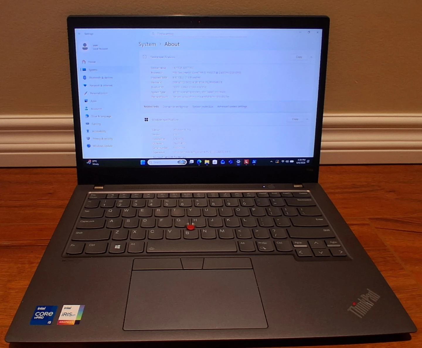 Lenovo ThinkPad Laptop - Intel Core i5