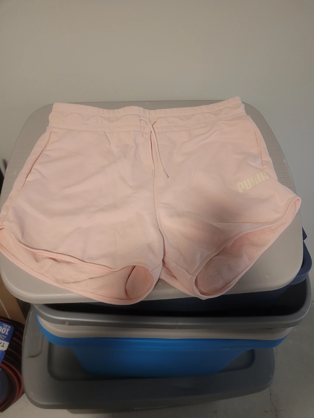 Puma Pink Sweat Shorts - Size L