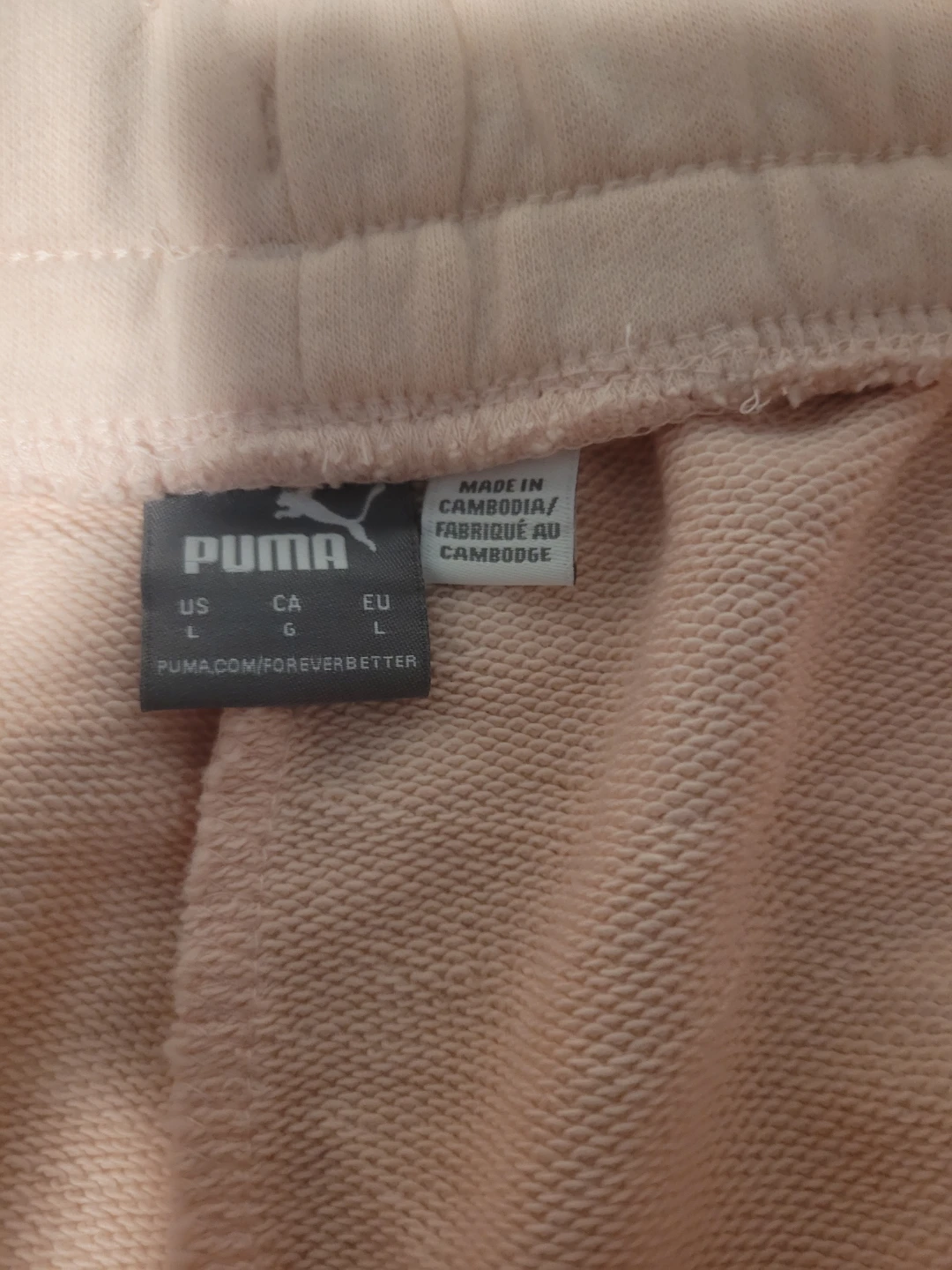 Puma Pink Sweat Shorts - Size L - photo 3