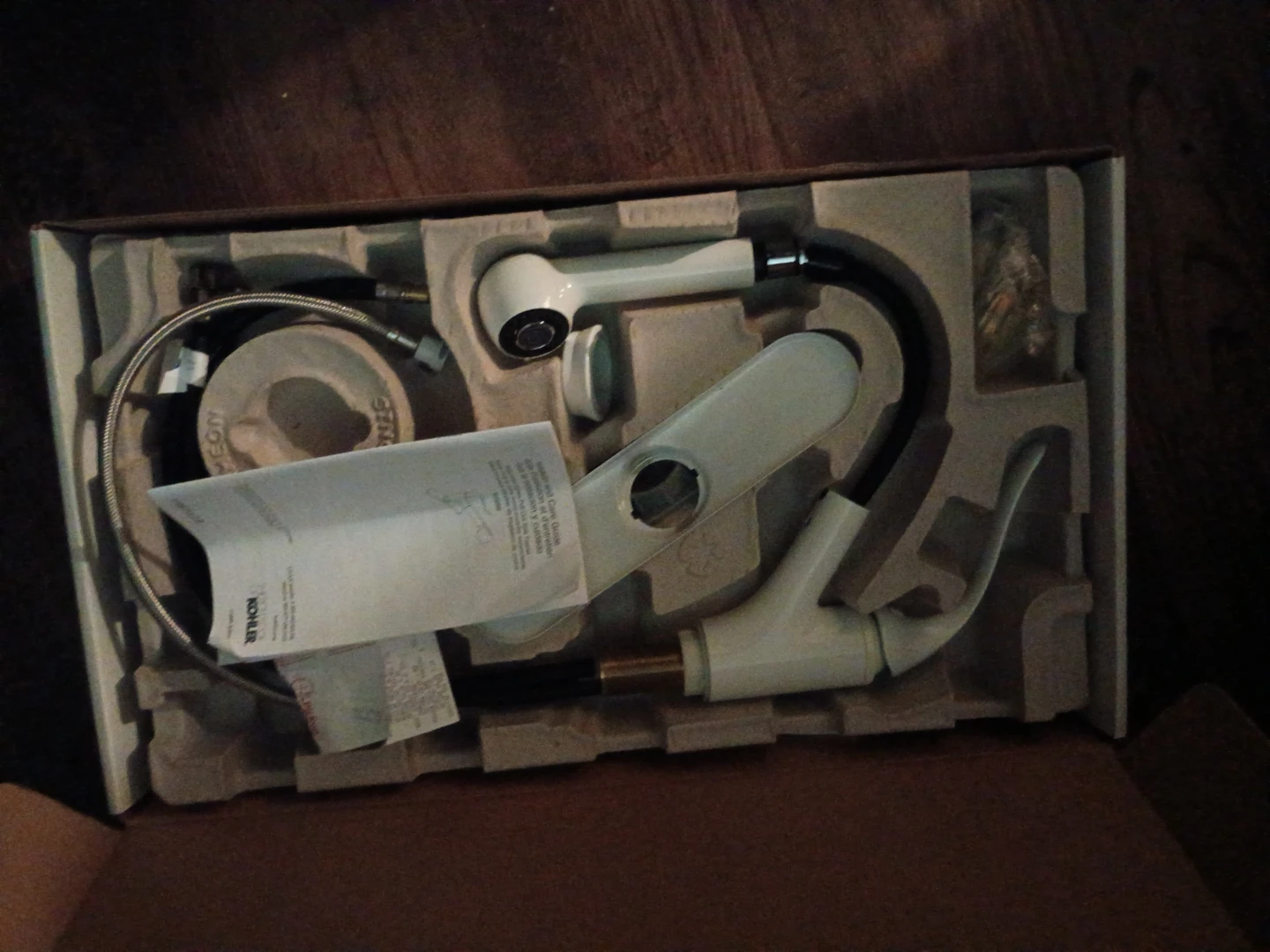 Kohler White Kitchen Faucet