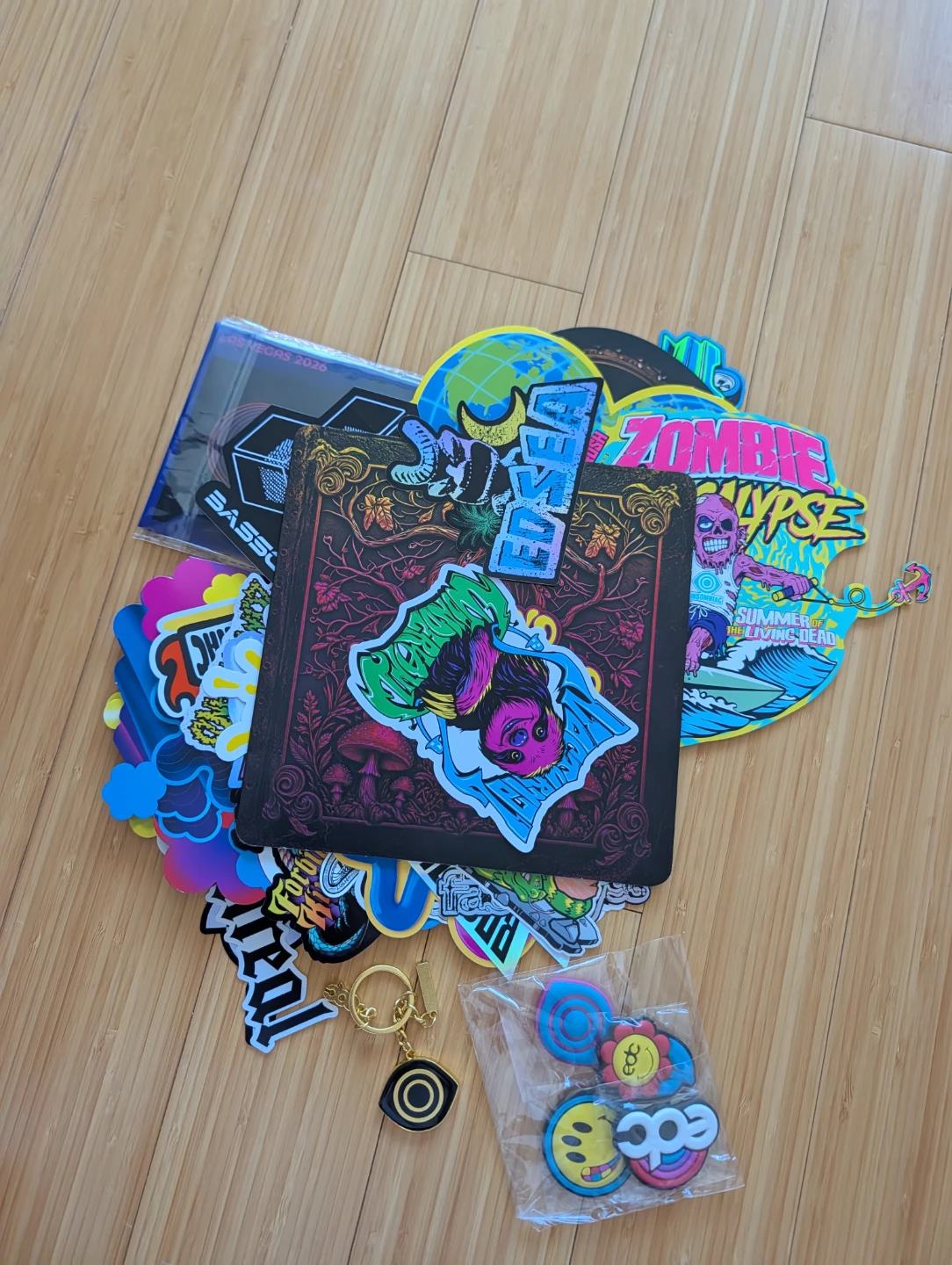 EDC stickers, poster and keychain - 30th anniversary