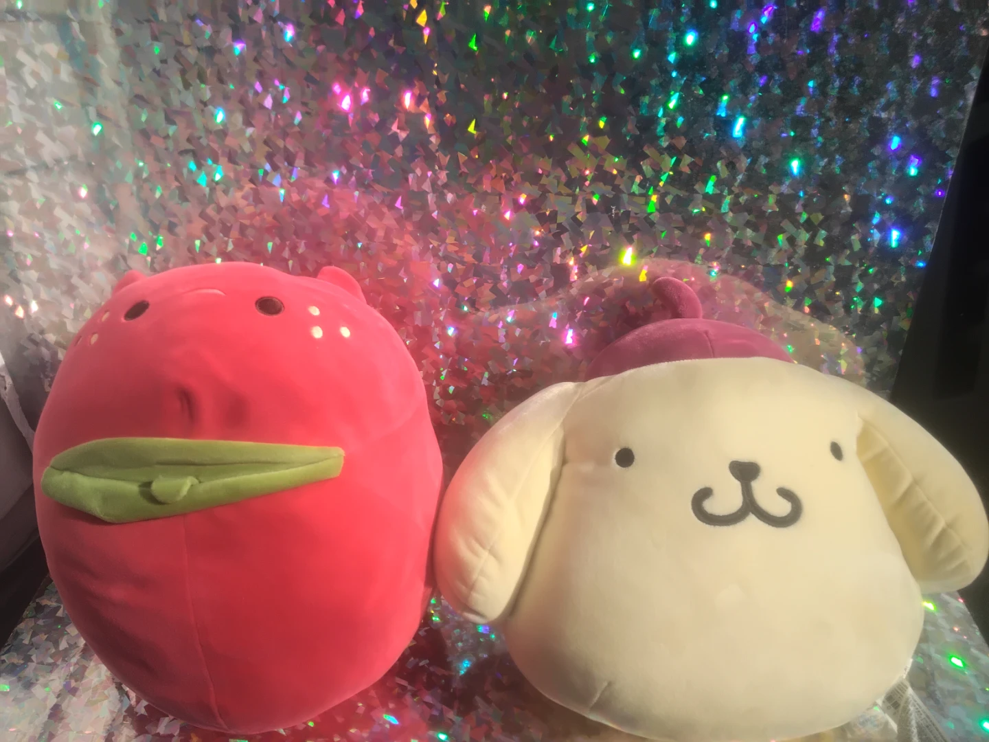 Sanrio Pompompurin & Ichigo Pompom Plushie
