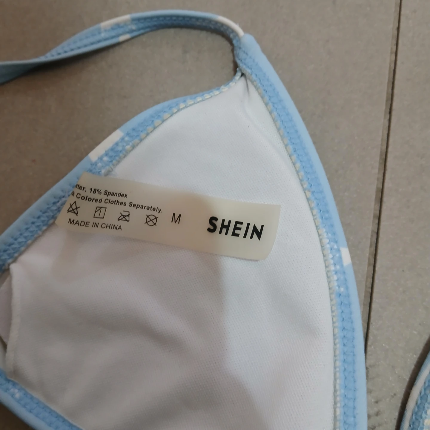 ⚽ Blue Star Print Bikini Top - photo 2