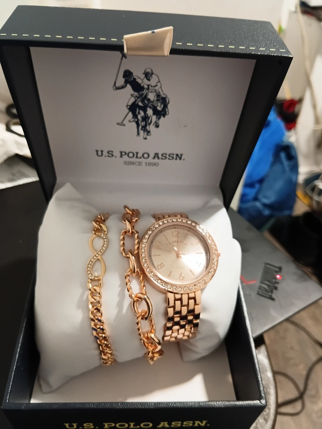 U.S. Polo Assn. Women's Watch and Bracelet Set