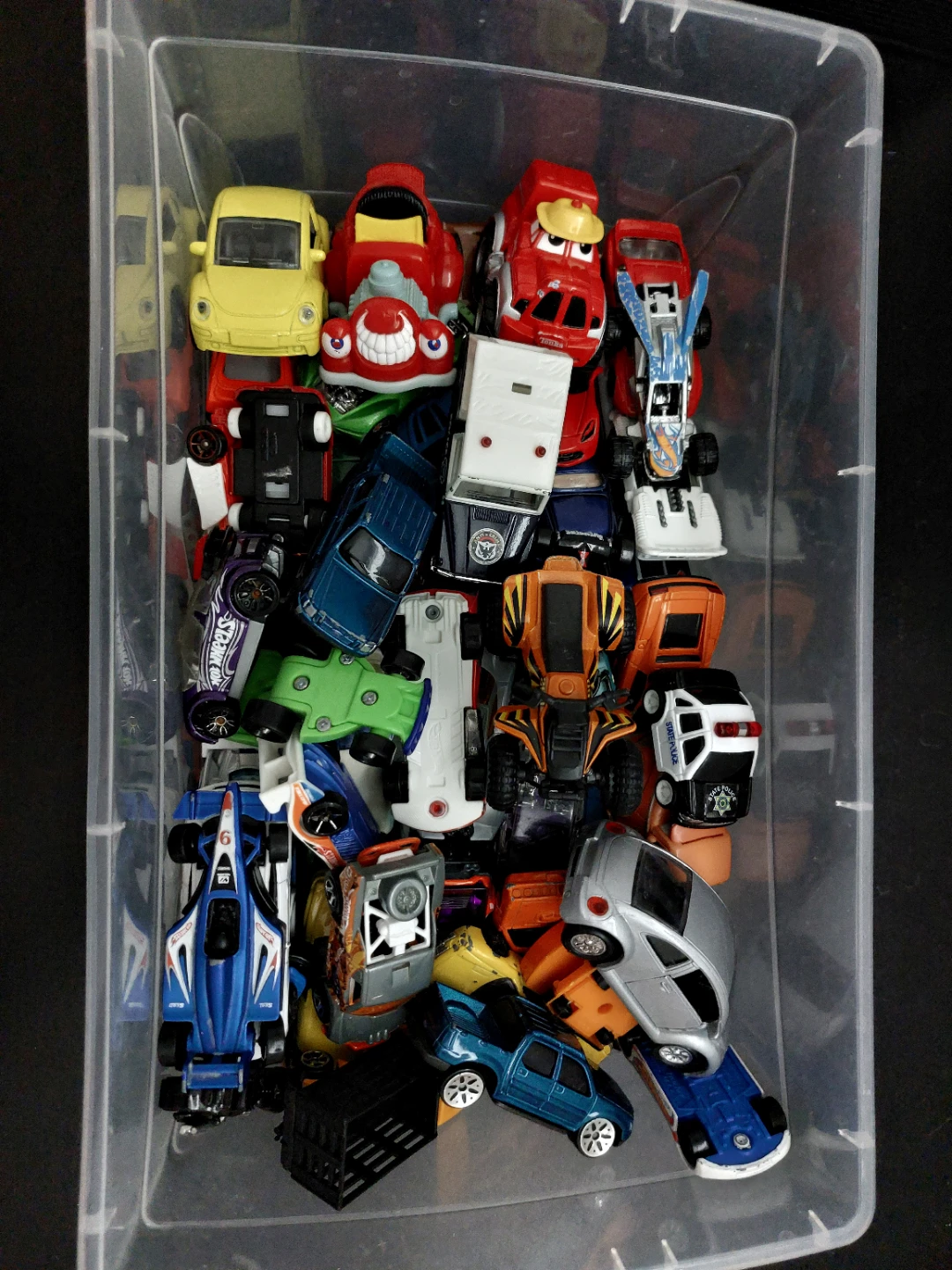 Assorted Toy Cars and Trucks