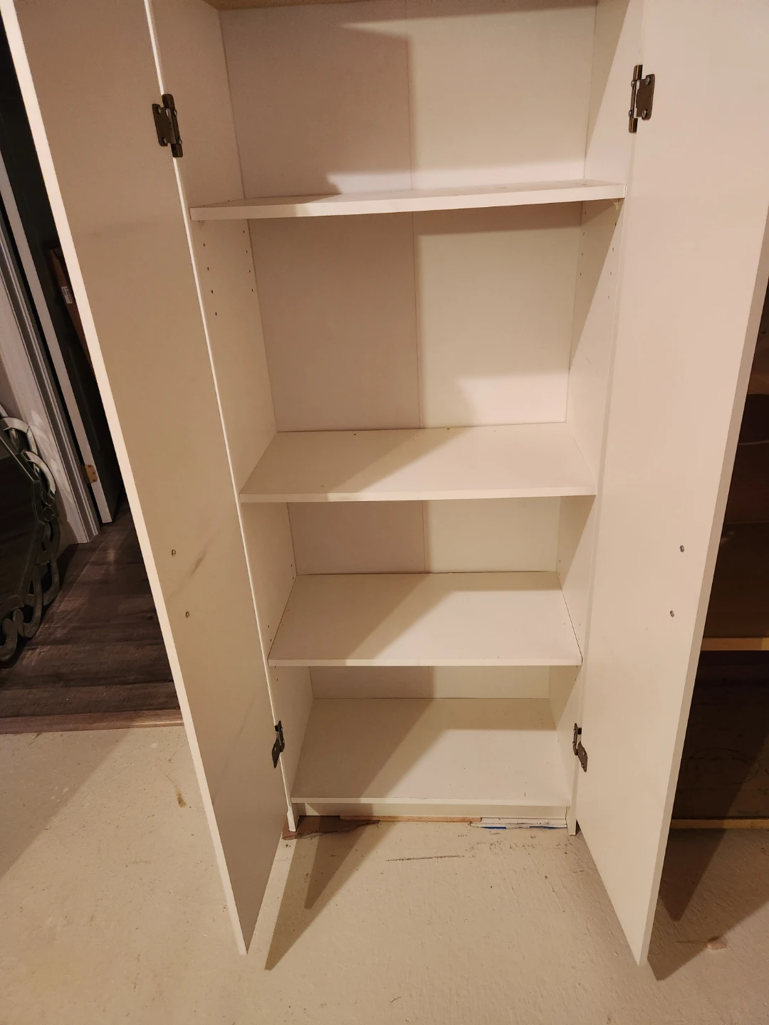 White Two-Door Storage Cabinet - photo 4