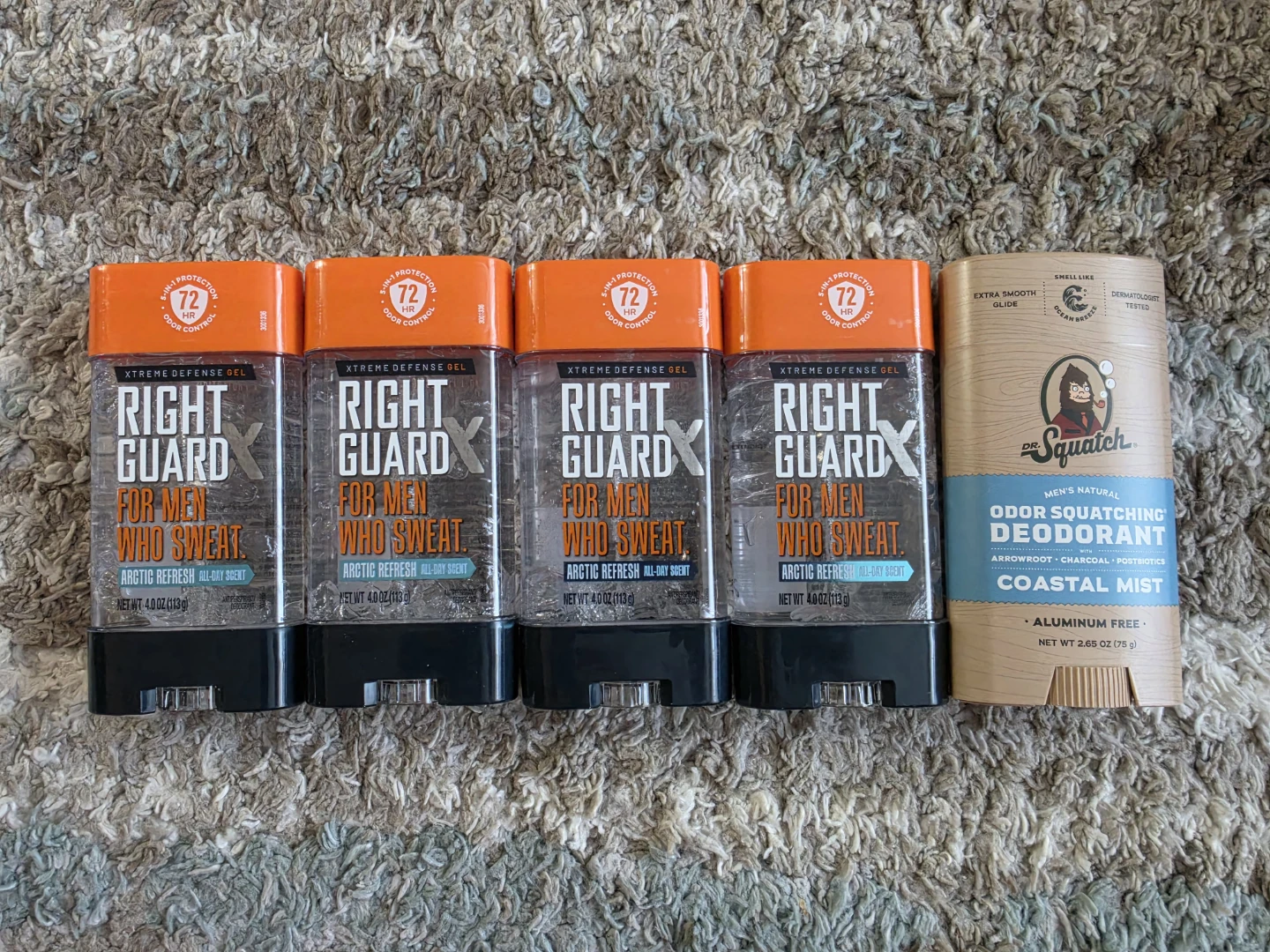 5 × Mens Deodorant