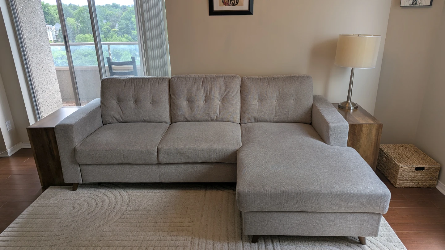 Structube: Renee Sectional Sofa-Bed with Storage - photo 5