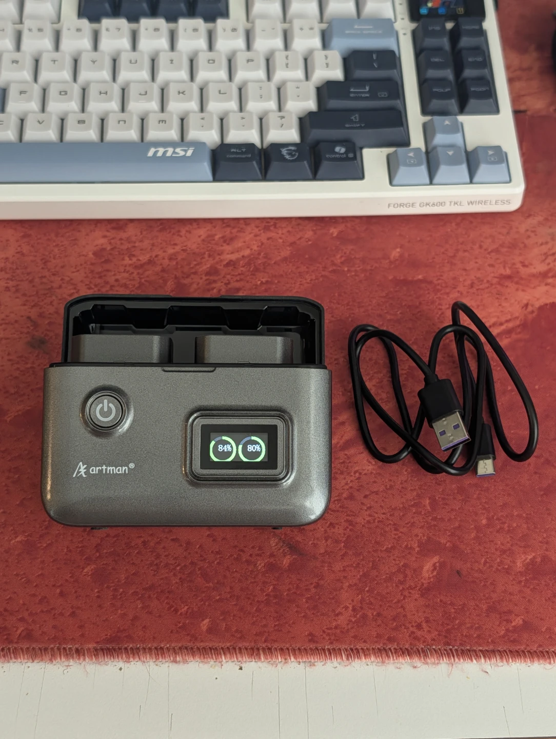 Artman Sony NP-FZ100 Camera Battery Charger with 2 Batteries
