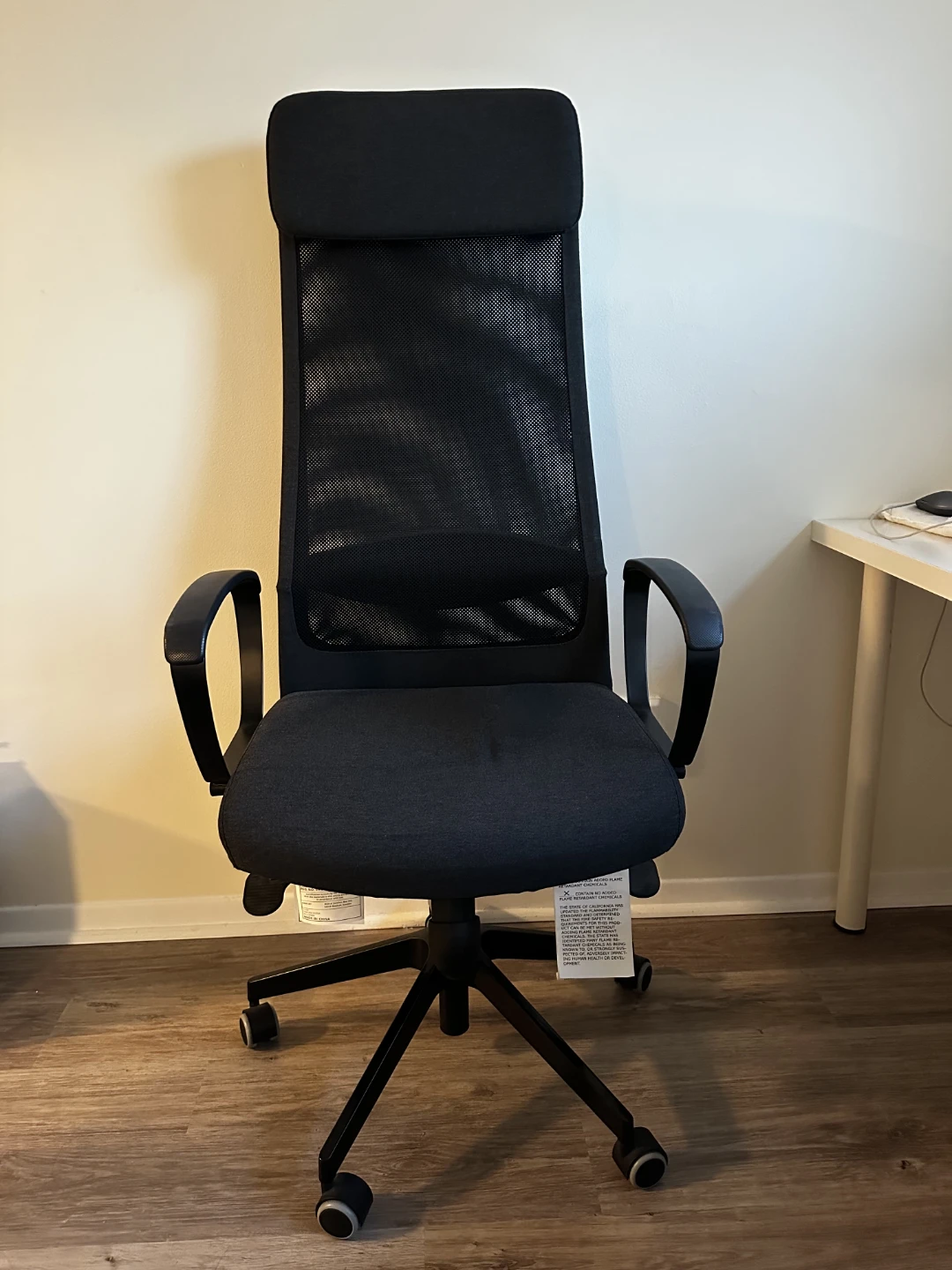 Black Mesh Office Chair with Headrest