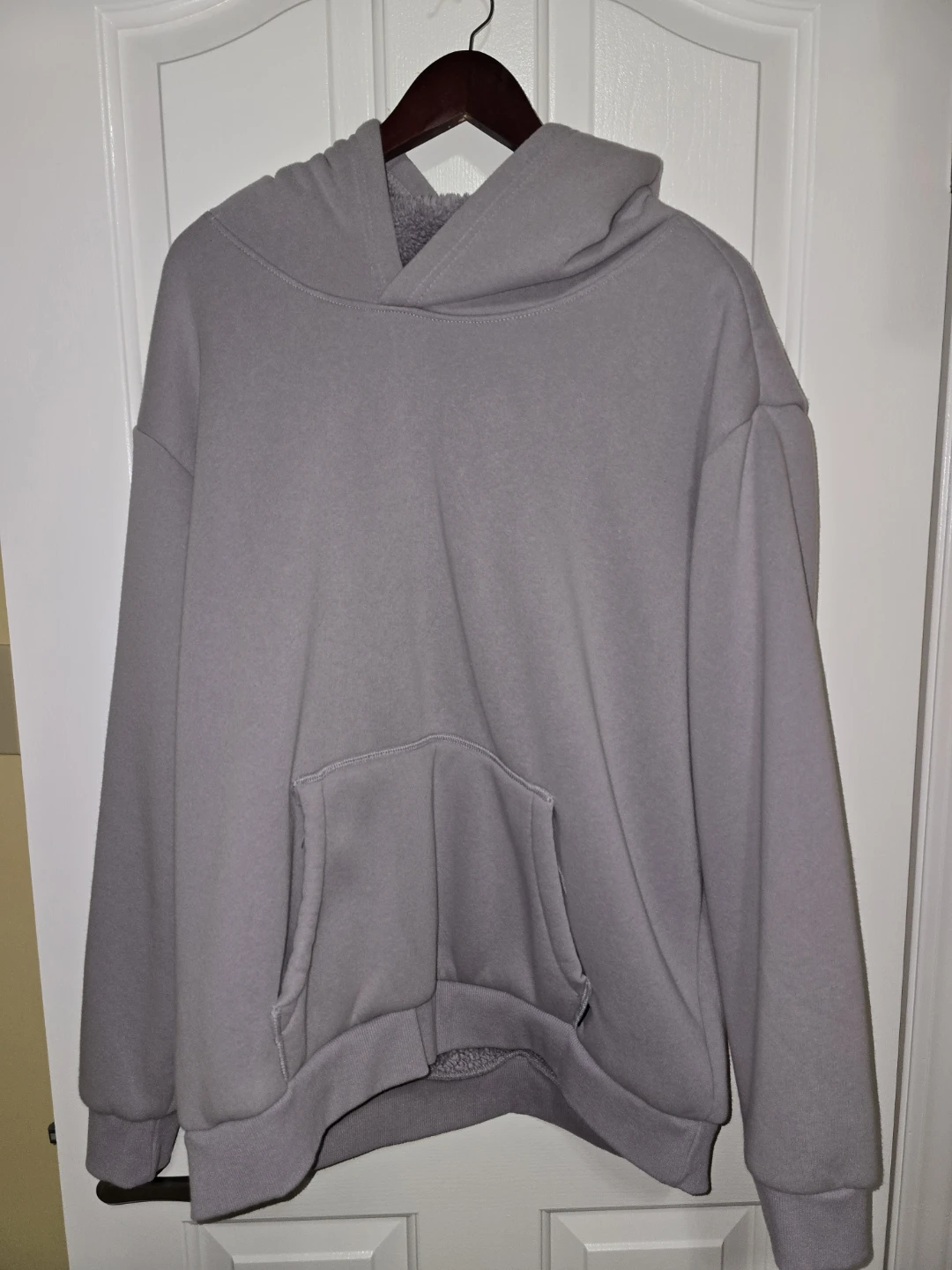 BRAND NEW Costco Grey Sherpa Lined Hoodie