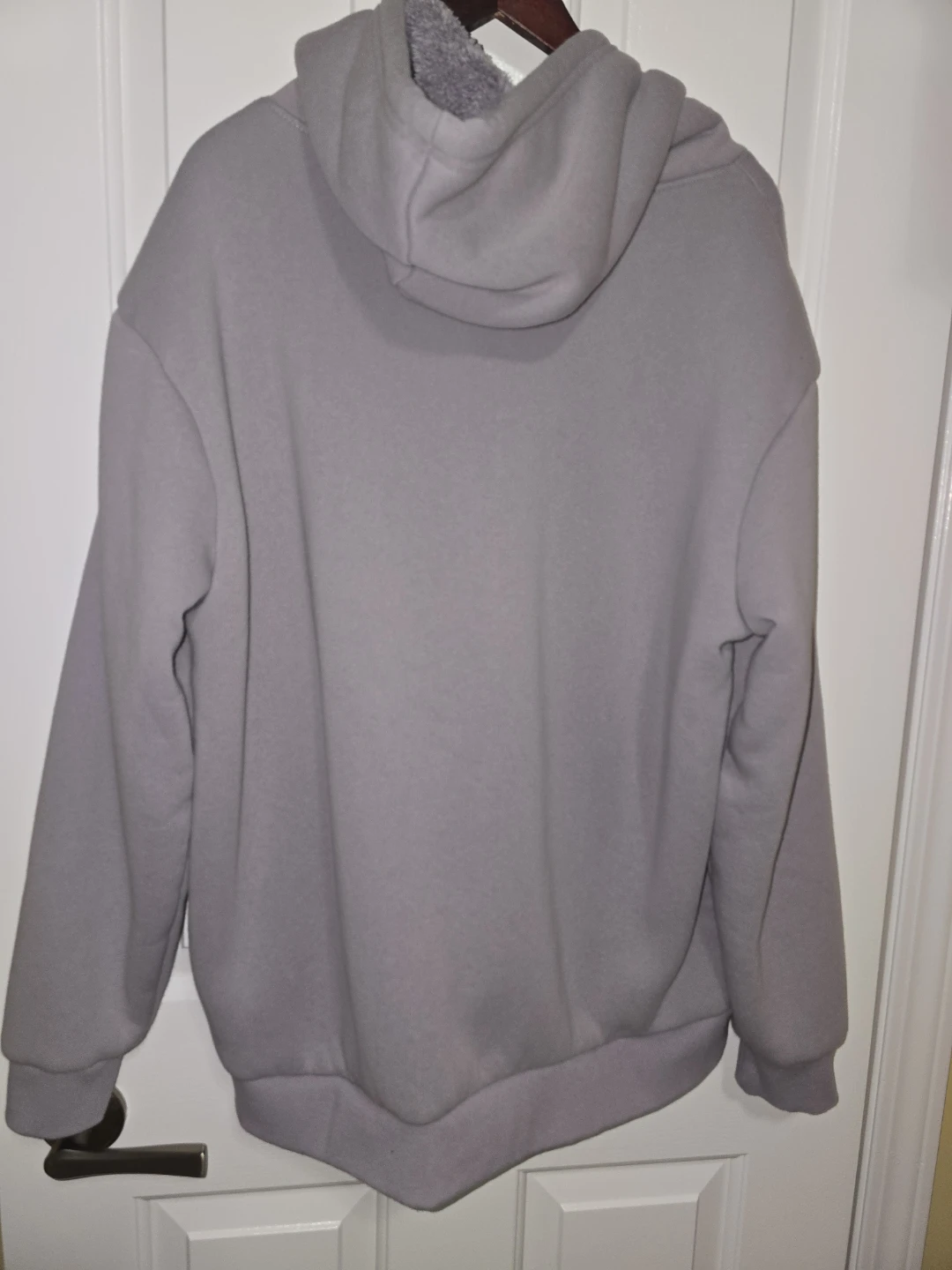 BRAND NEW Costco Grey Sherpa Lined Hoodie - photo 2