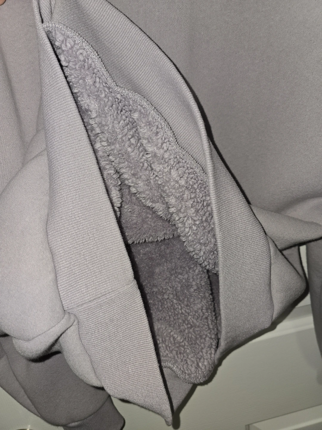 BRAND NEW Costco Grey Sherpa Lined Hoodie - photo 3