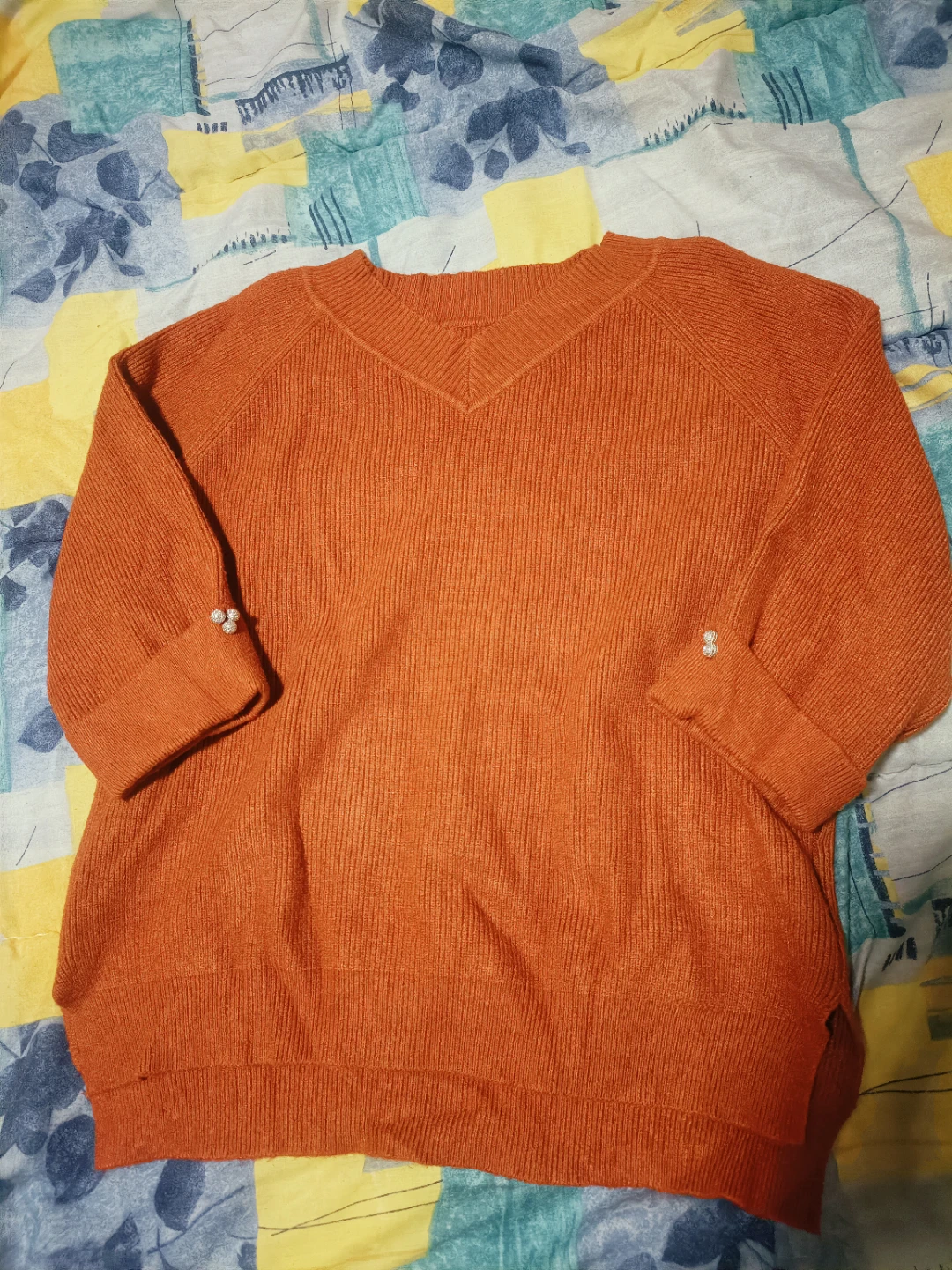 Brown V-Neck Sweater