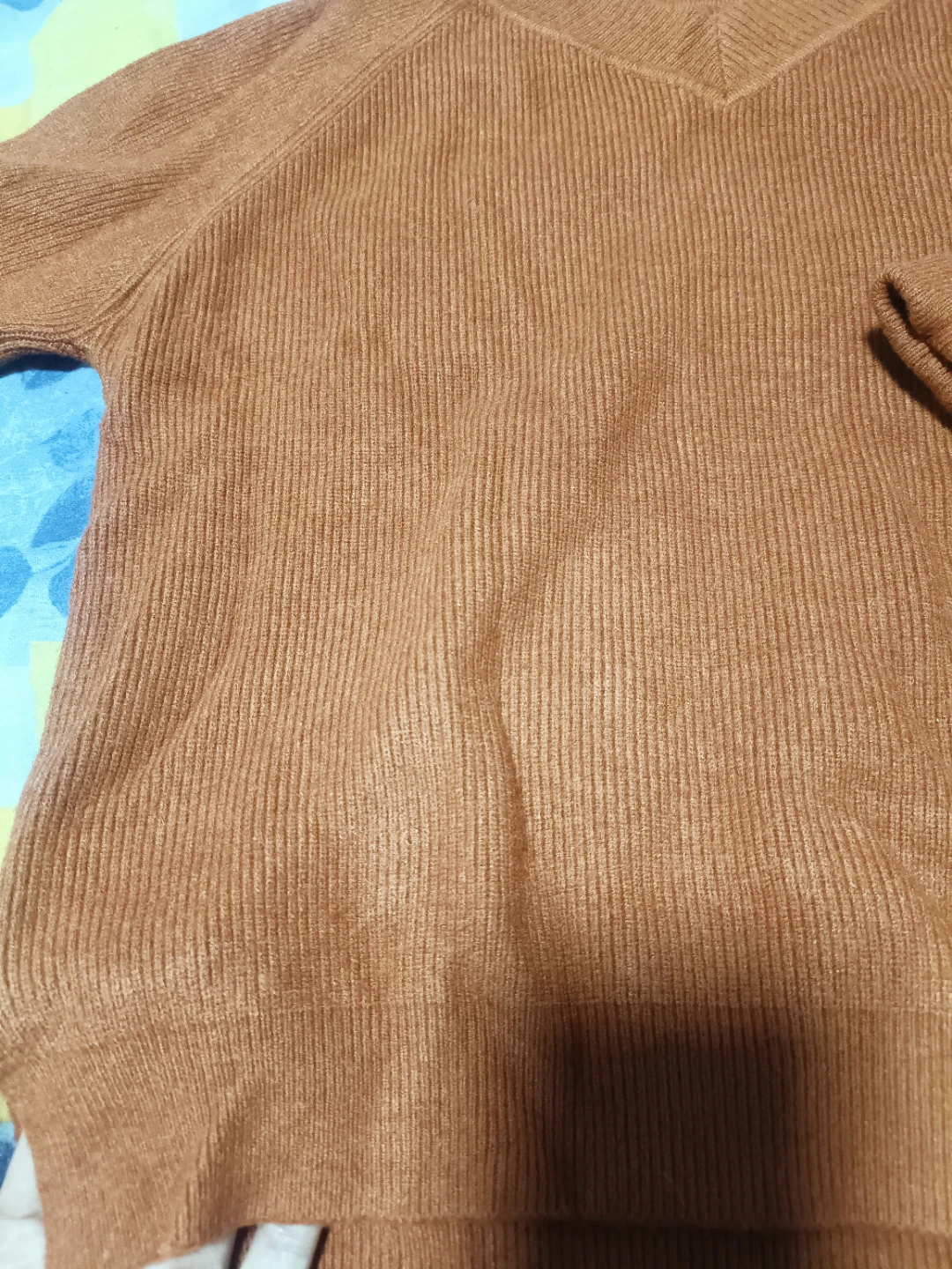 Brown V-Neck Sweater - photo 2