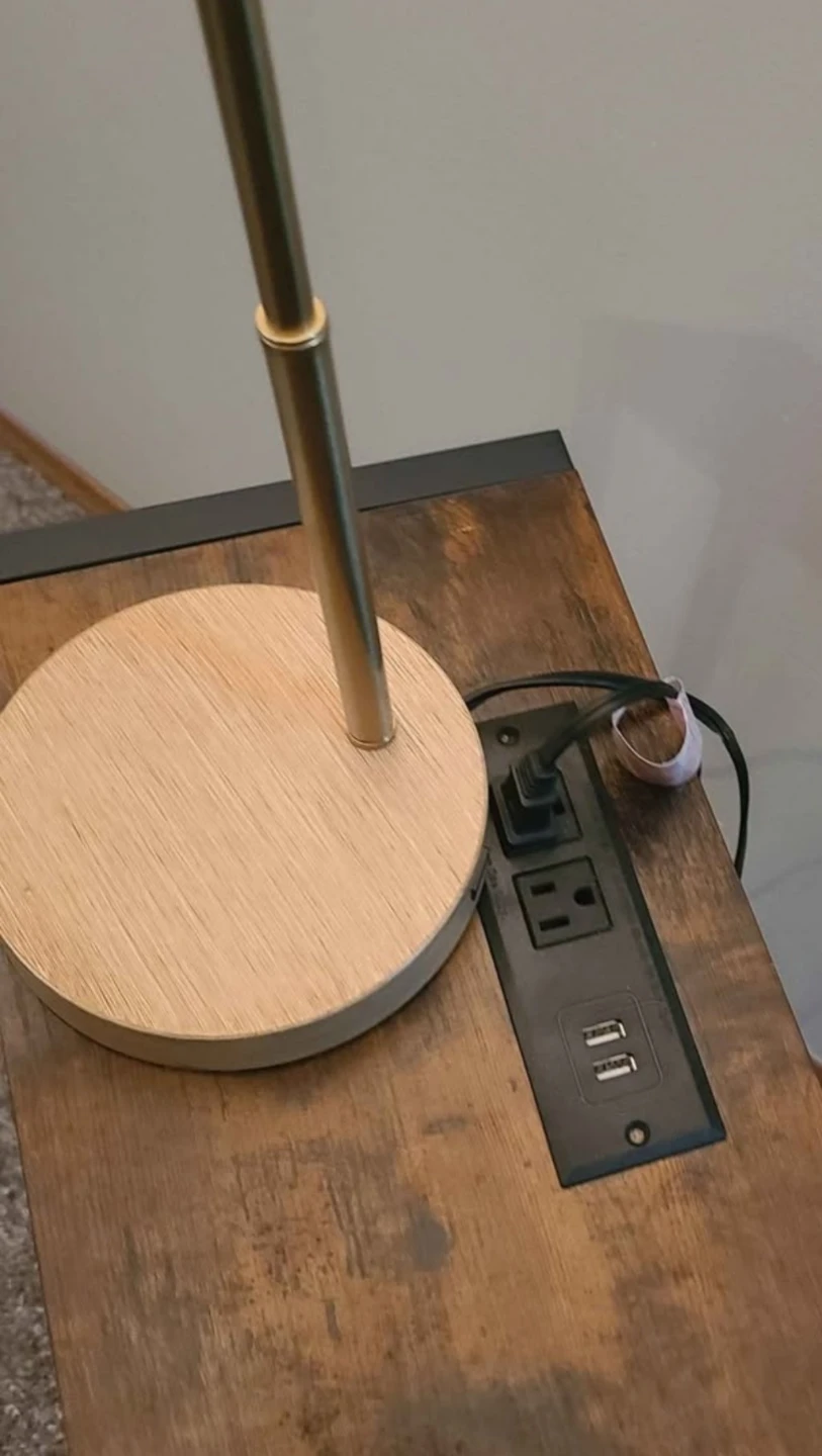 MAHANCRIS Sofa Table with Power Outlet and USB Ports - photo 2