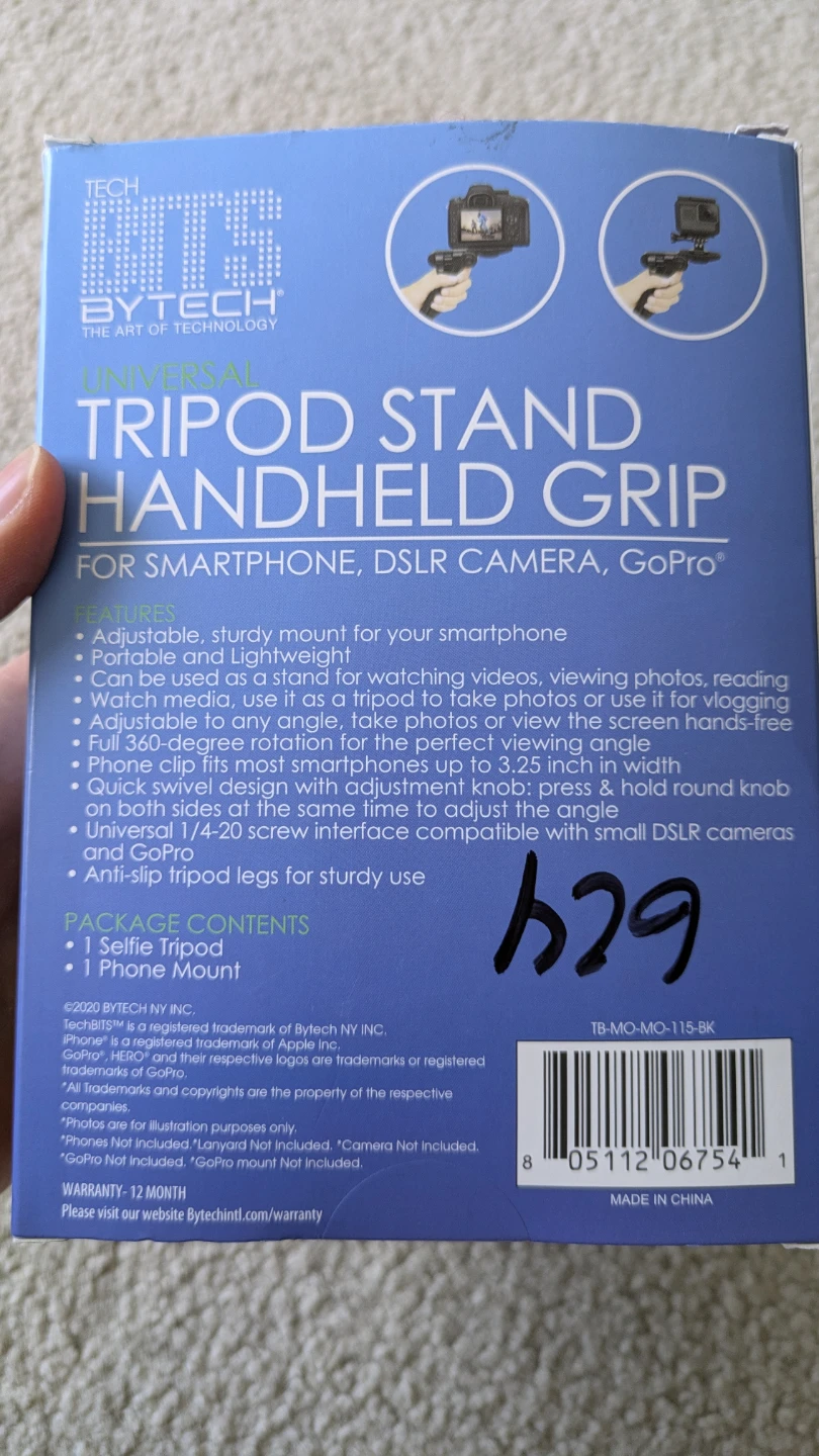Small Tripod Stand Handheld Grip - photo 3