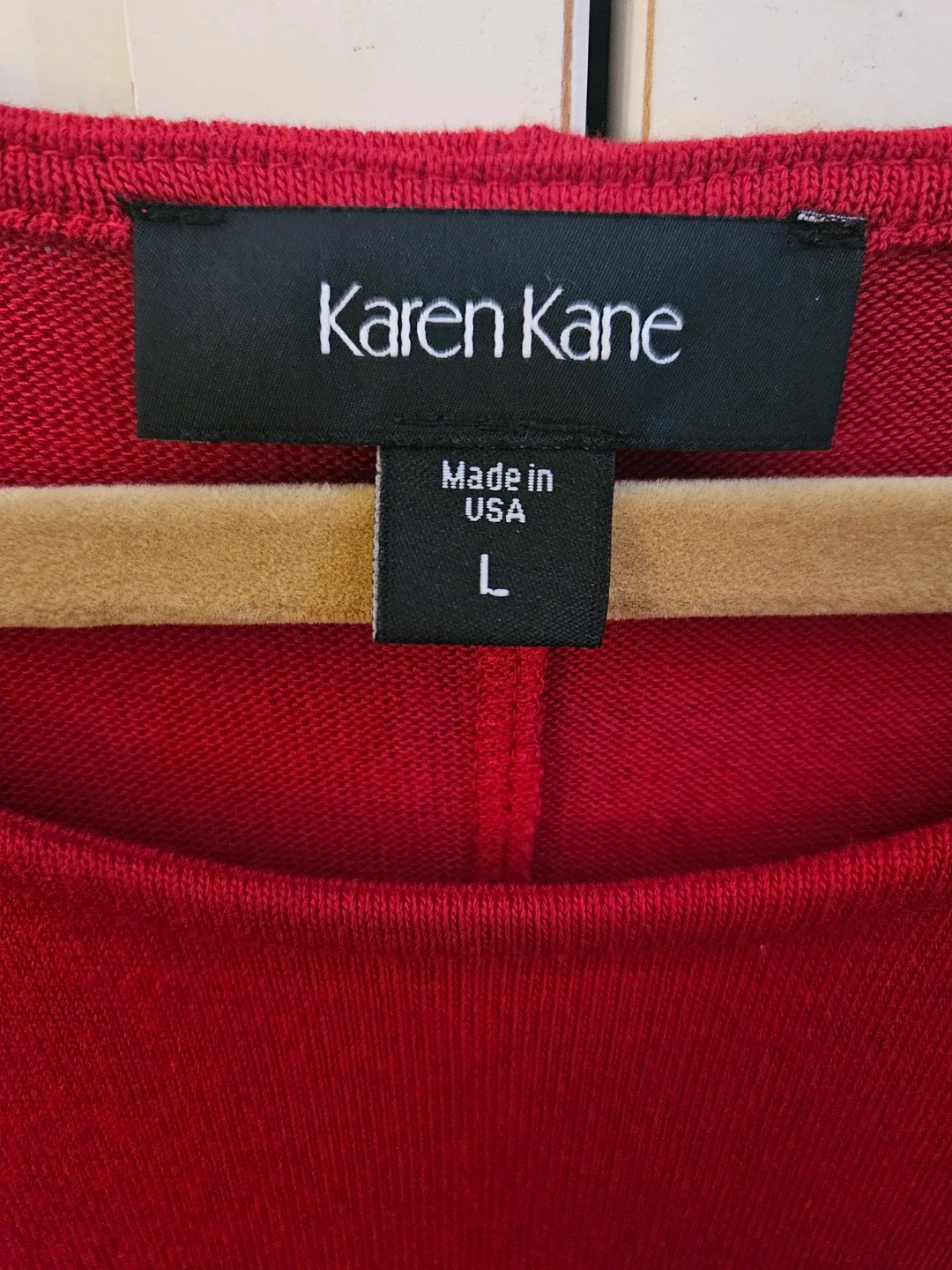 Karen Kane Red Long Sleeve Fit and Flare Dress - photo 3