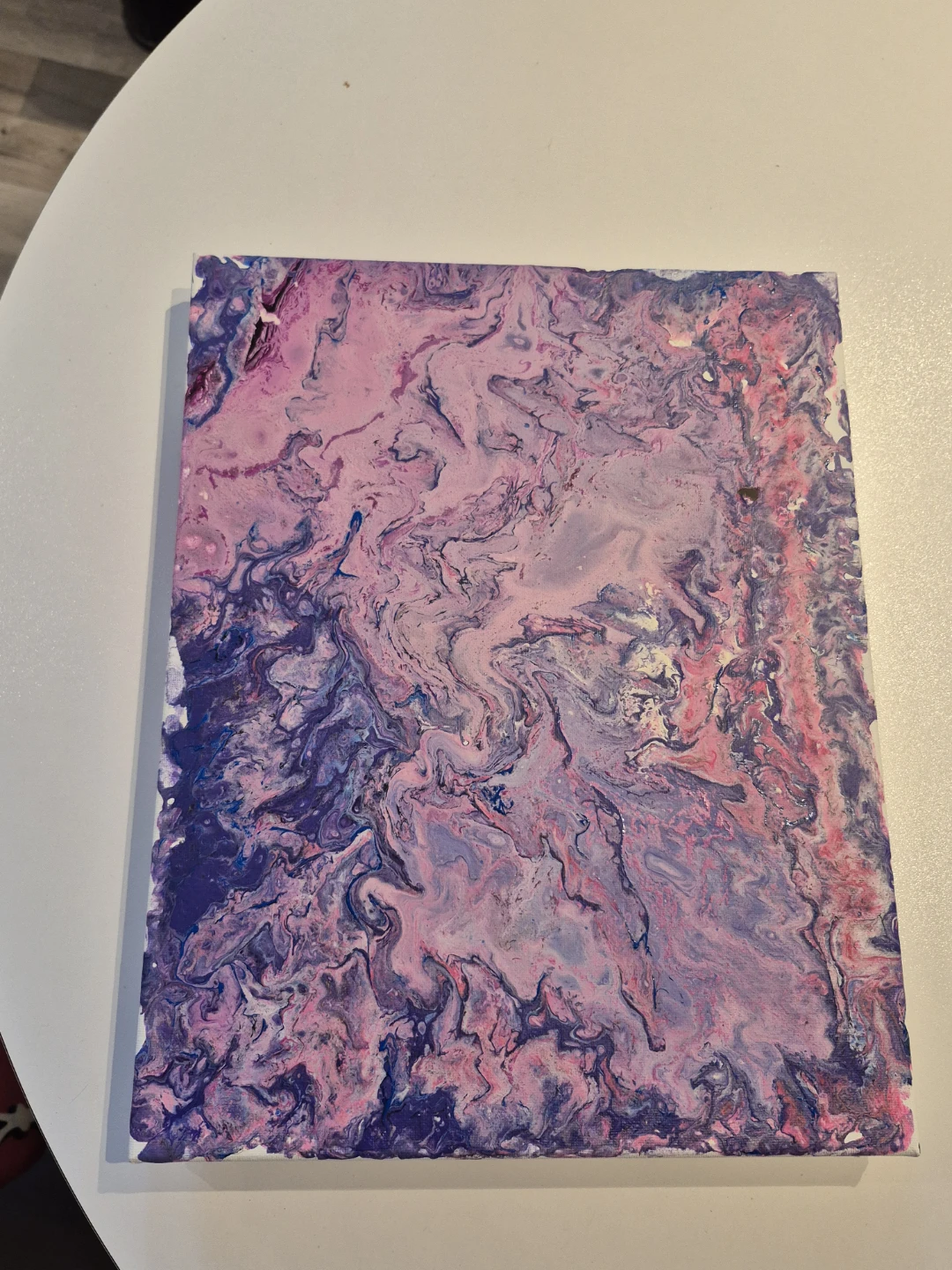 Abstract Art Painting Pink Purple Swirls - photo 2