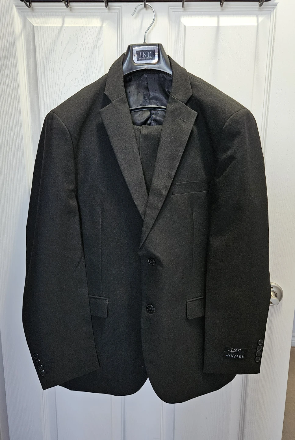 INC International Company Men's Black Suit Jacket