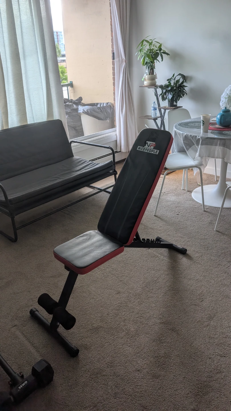 Adjustable bench and dumbbells - photo 4