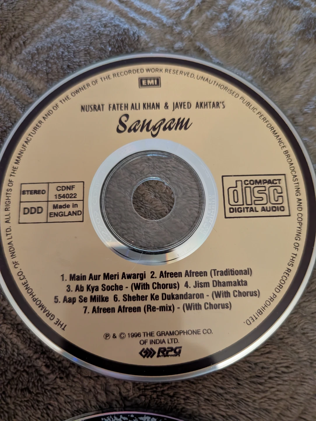 4 CDs: Nusrat Fateh Ali Khan, Atma, DMP, Mick St. Clair - photo 2