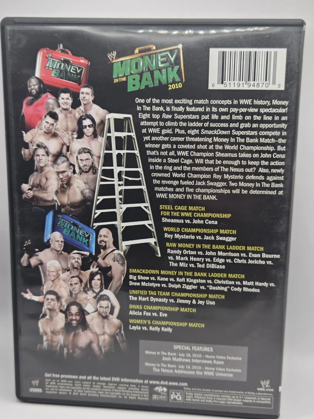 WWE Money in the Bank 2010 DVD - photo 3