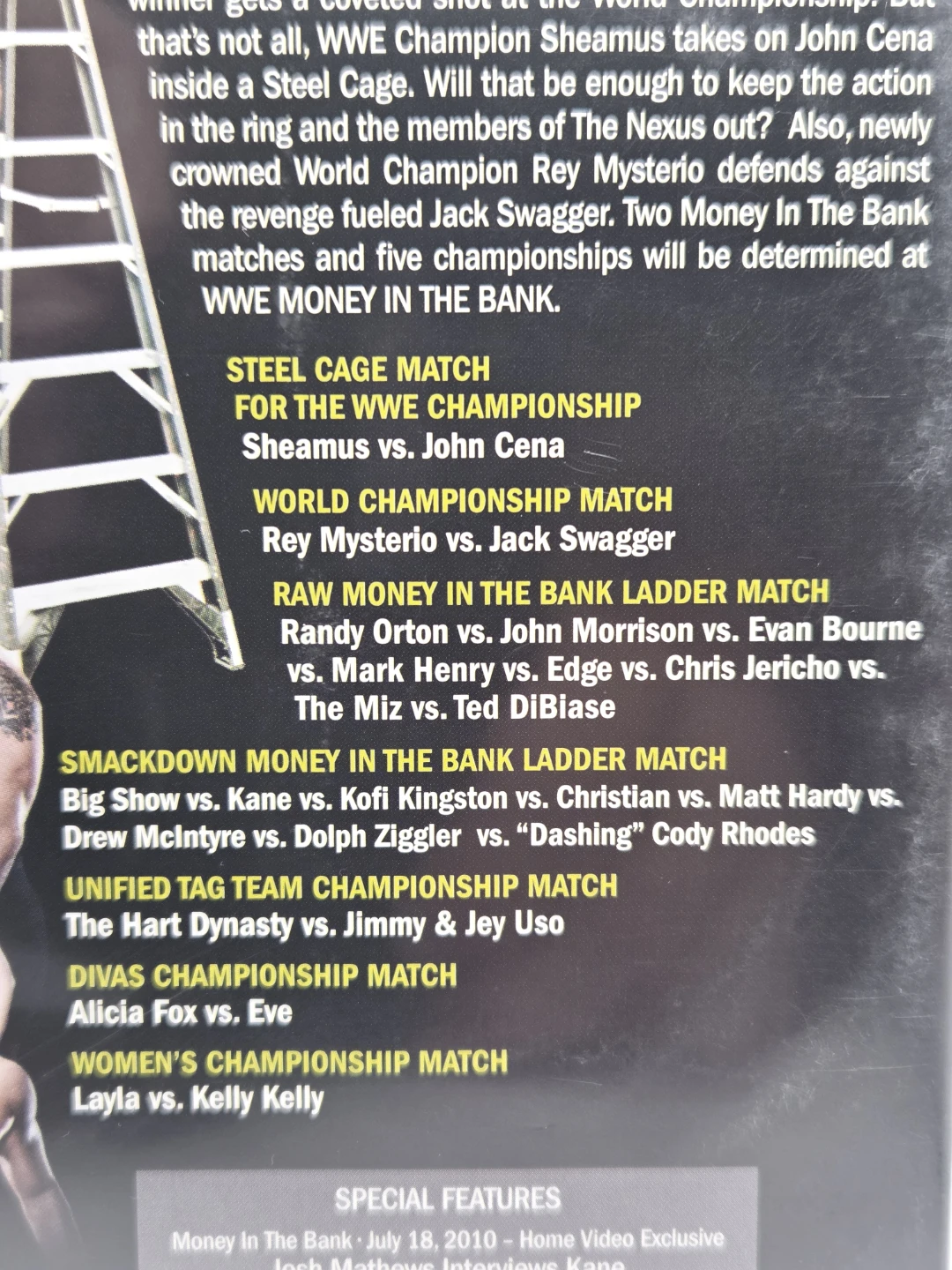 WWE Money in the Bank 2010 DVD - photo 4