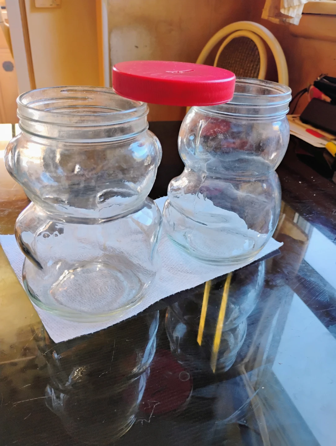 Vintage Kraft PB Glass Jars - photo 2