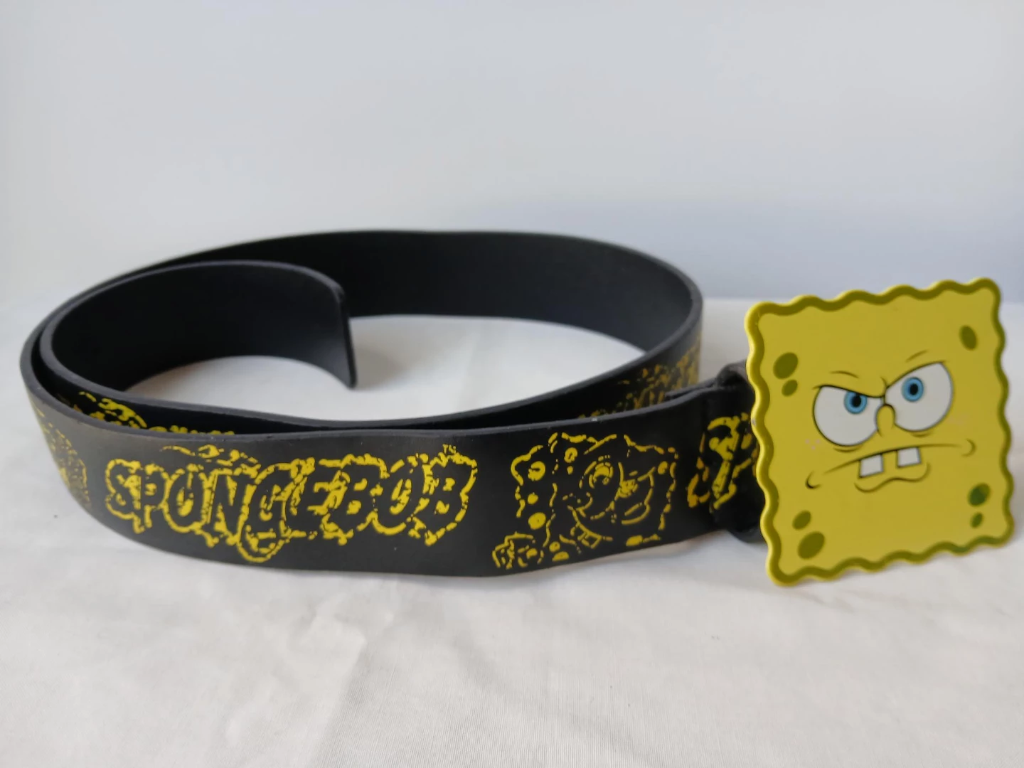 SpongeBob SquarePants Belt with Angry Face Buckle. 32" long.